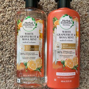 Herbal Essences Bio Renew White Grapefruit Mosa Mint Shampoo Conditioner 13.5 oz